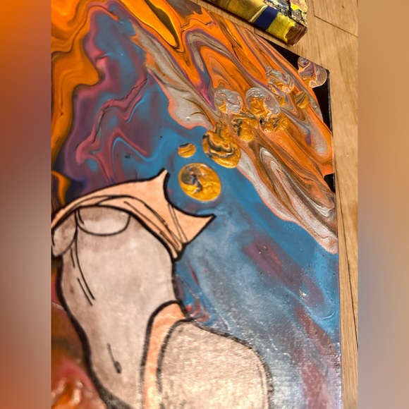 10x10 Original Painting on Stretched Canvas - Picture 5 of 7